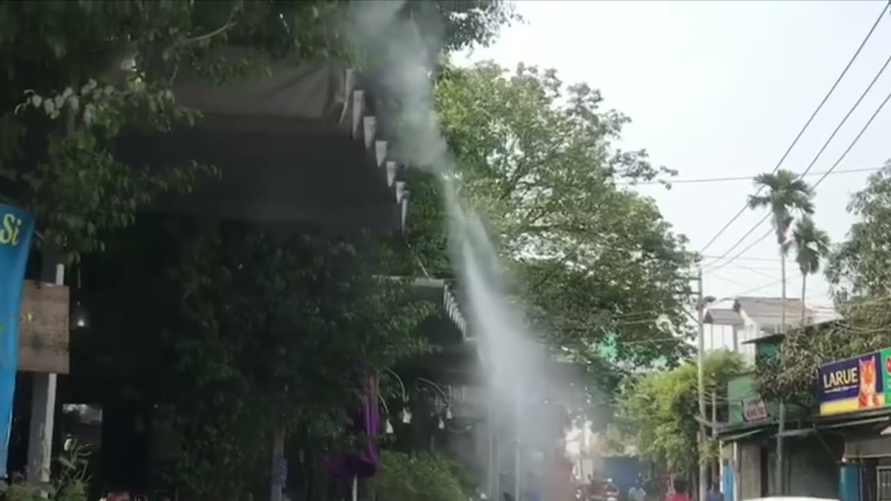 Hệ thống phun sương quán cafe Cải thiện không khí và trải nghiệm khách hàng