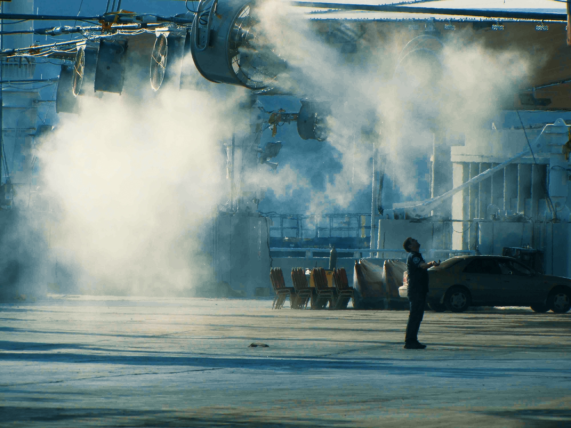 Hệ thống phun sương quán cafe Cải thiện không khí và trải nghiệm khách hàng